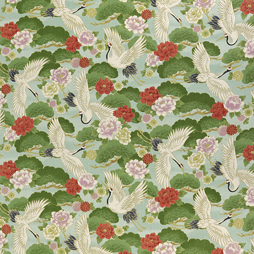 Japanese Crane Pine Tree Peony Yellow 4