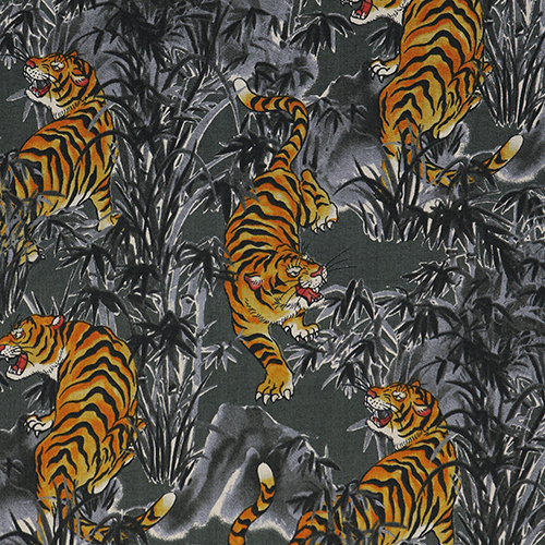 Bamboo Forest Crouching Tiger Grey