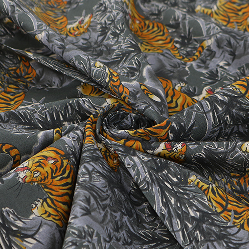 Bamboo Forest Crouching Tiger Grey 2