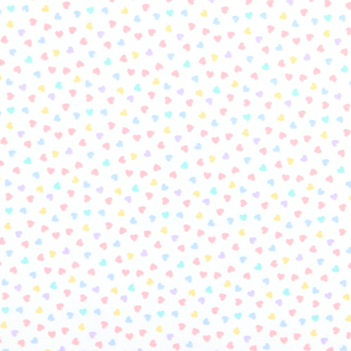 Little Cute Pastel Hearts Polka Dot