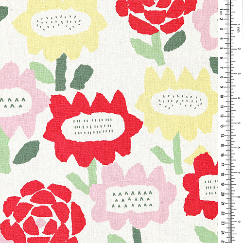 Große Klobige Gemalte Retro-Blumen 1