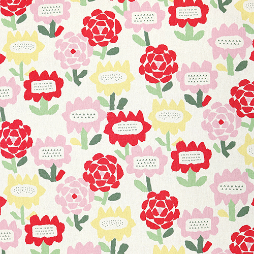 Große Klobige Gemalte Retro-Blumen 4