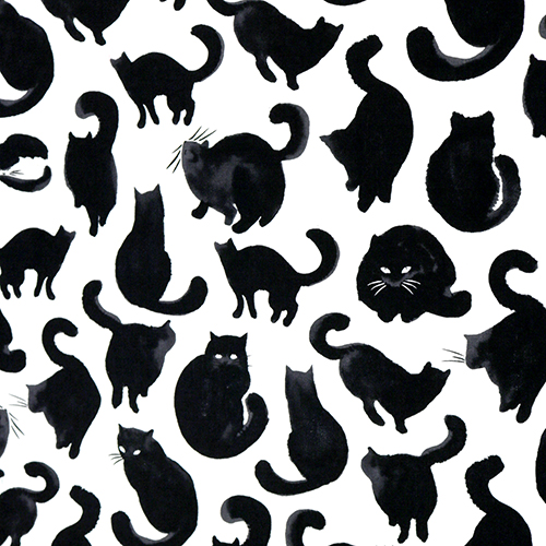Grands Chats de Calligraphie Japonaise  l'Encre Tissu par Japanese Indie