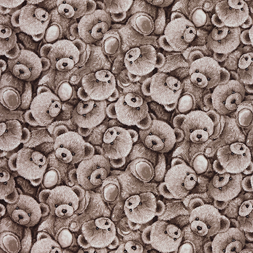 Teddy Bears Vintage Seipia Packed Montage 4