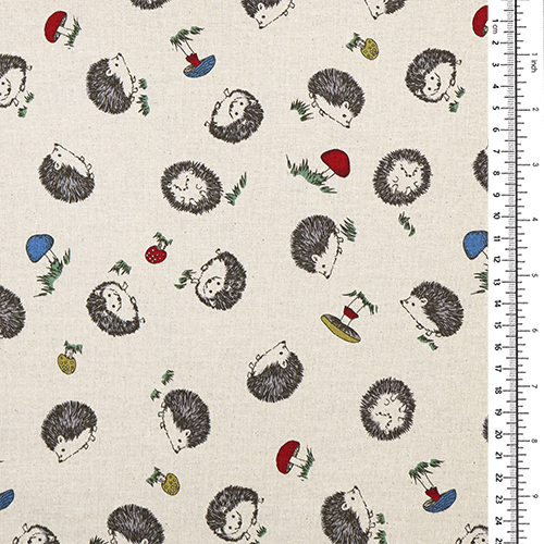 Cute Illustrated Hedgehogs Mushrooms 1