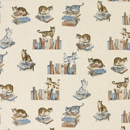 Getigerte Katzen Antike Bücher