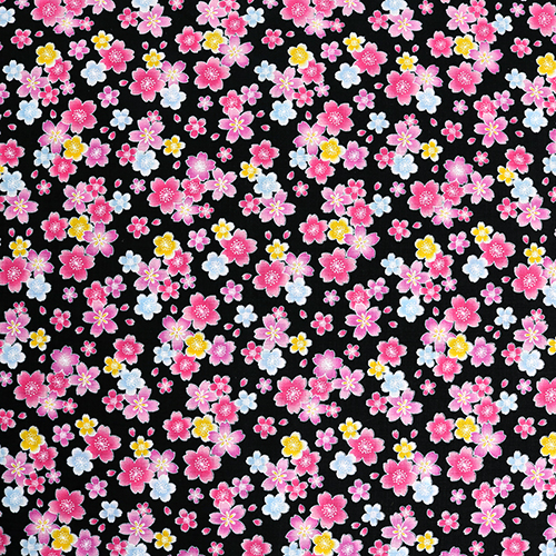 Fleur De Sakura Jolie Et Colorée Dispersée