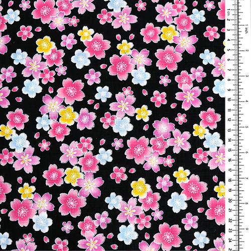 Fleur De Sakura Jolie Et Colorée Dispersée 1