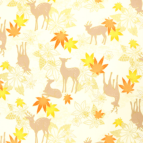 Cerfs Feuilles D'Érable D'Automne