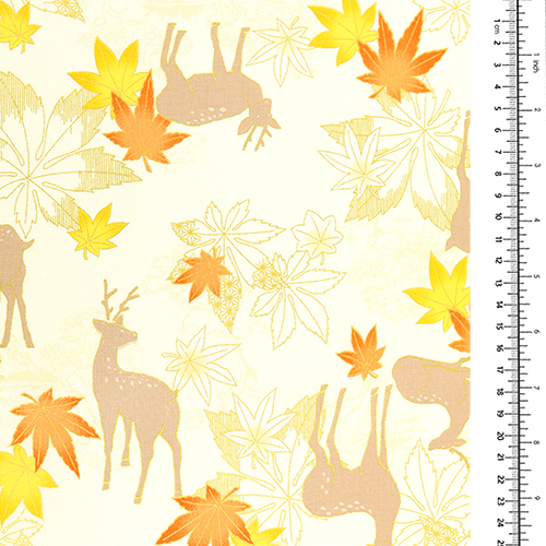 Cerfs Feuilles D'Érable D'Automne 1