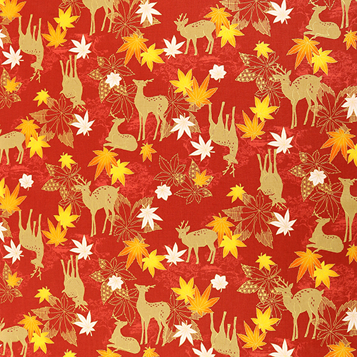 Cerfs Feuilles D'Érable D'Automne 4