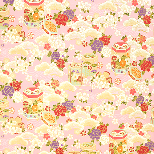 Caja Bento Floral Tradicional Sakura Oro 4