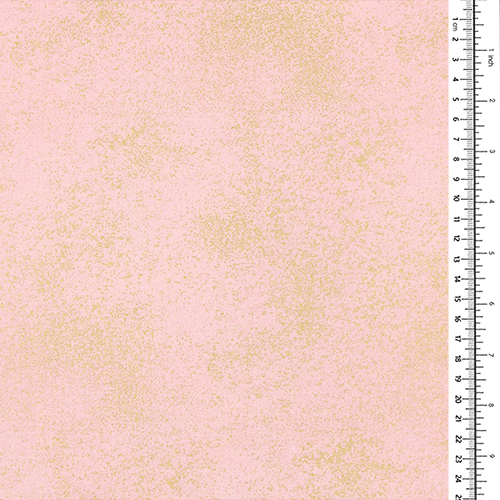 Rosa Suave Oro Metálico Con Motas 1