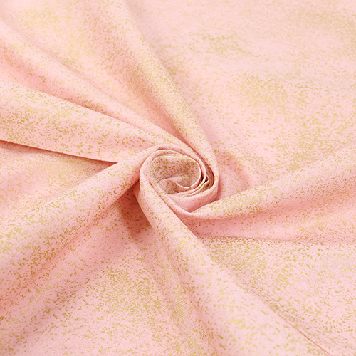 Rosa Suave Oro Metálico Con Motas 2