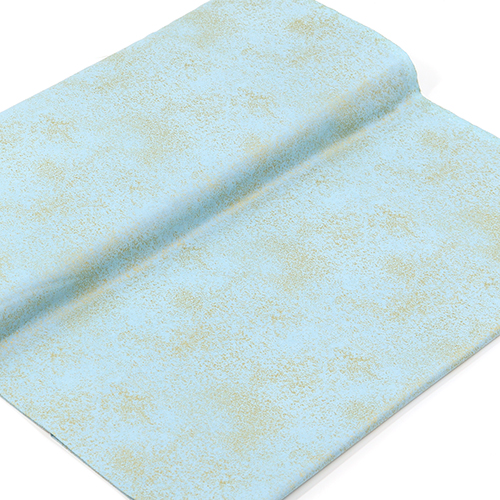 Azul Huevo De Pato Oro Metálico Con Motas 3