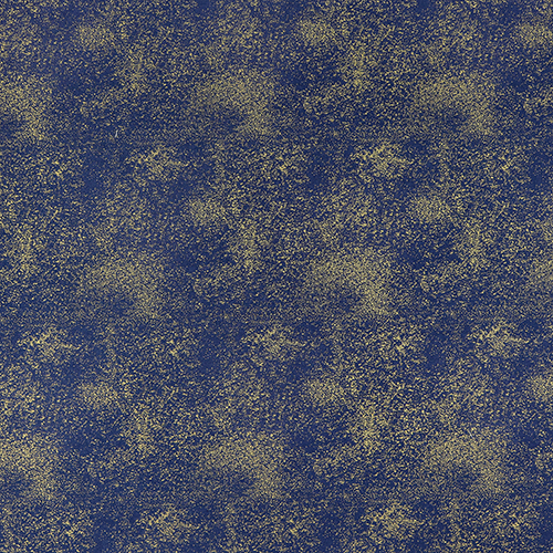 Azul Marino Oro Metálico Con Motas 4