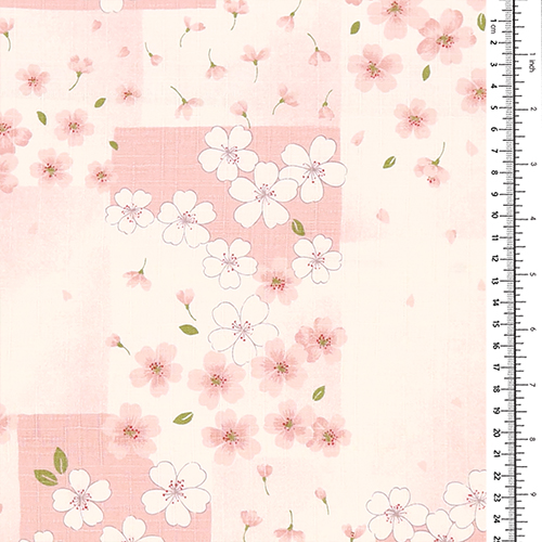 Kirschblüten-Brise Patchwork-Quadrate 1