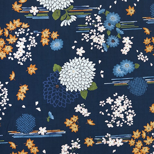 Maple Leaves Chrysanthemum Sakura petals