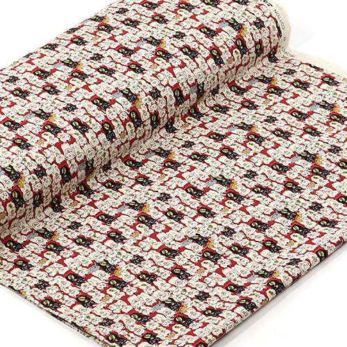 Maneki-Neko Gl�cksbringende Katzen Rot 3