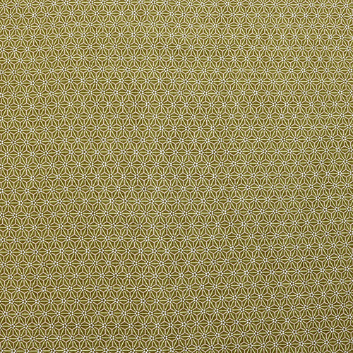 toiles Asanoha Bicolores avec Centre Floral Tissu par Japanese Indie
