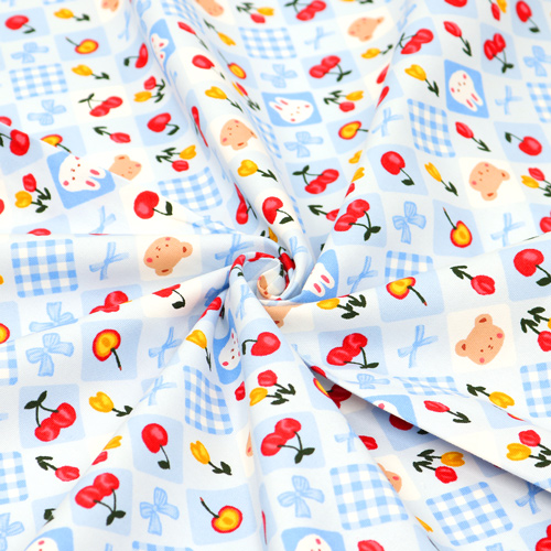 Animals Gingham Bows Flowers Cherries 2