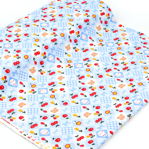 Animals Gingham Bows Flowers Cherries 3