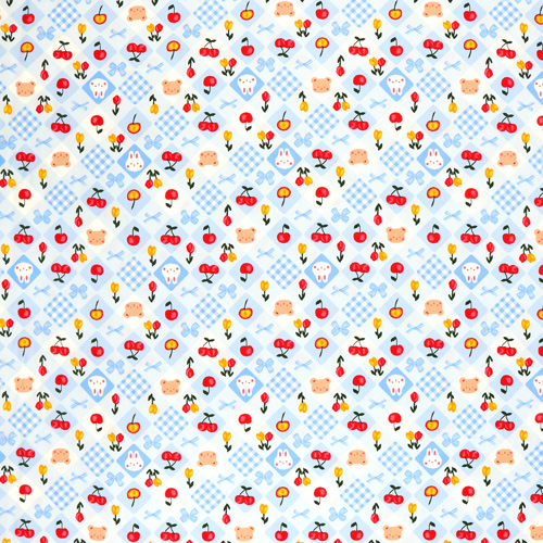 Animals Gingham Bows Flowers Cherries 4