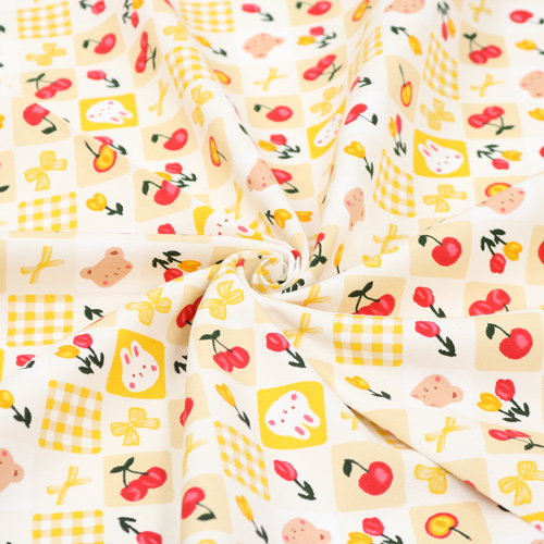 Animals Gingham Bows Flowers Cherries 2