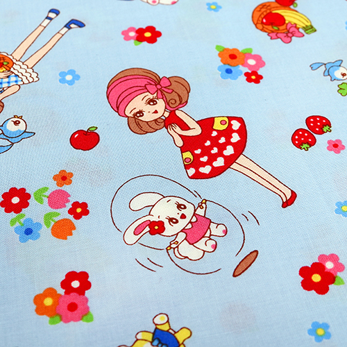 Vintage Retro Woodland Critters Forest Girl 5