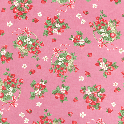 Frische Sommer-Erdbeer-Körbchen-Schleifen