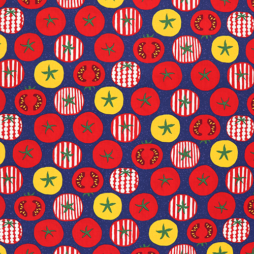 Retro Halbe Tomate Rot Gelb Lecker Lecker 4