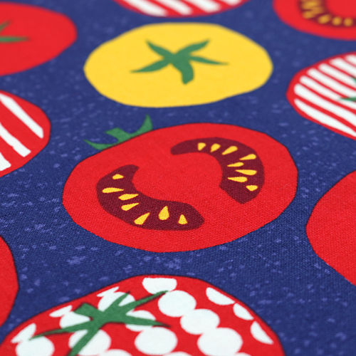 Retro Halbe Tomate Rot Gelb Lecker Lecker 5