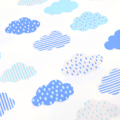 Mignons Nuages Motifs Gouttes de Pluie Rayures 5
