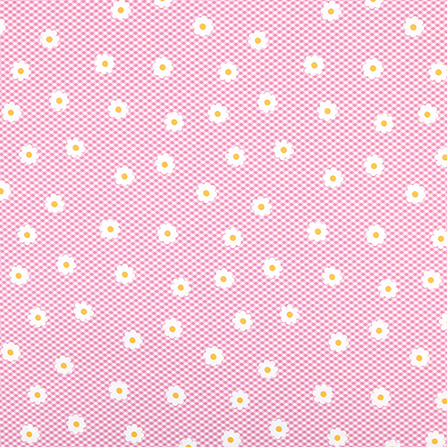 Picnic Gingham Daisy Flowers Check 4