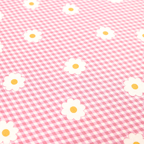 Picnic Gingham Daisy Flowers Check 5