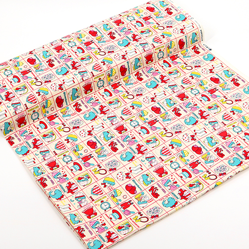 Vintage Retro Kinder Pastell Cartoon Quadrate 3