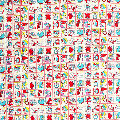 Vintage Retro Kinder Pastell Cartoon Quadrate 4