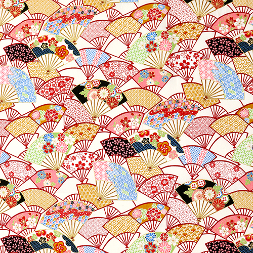 ventails Sensu Japonais Dors  Motifs Tissu par Japanese Indie