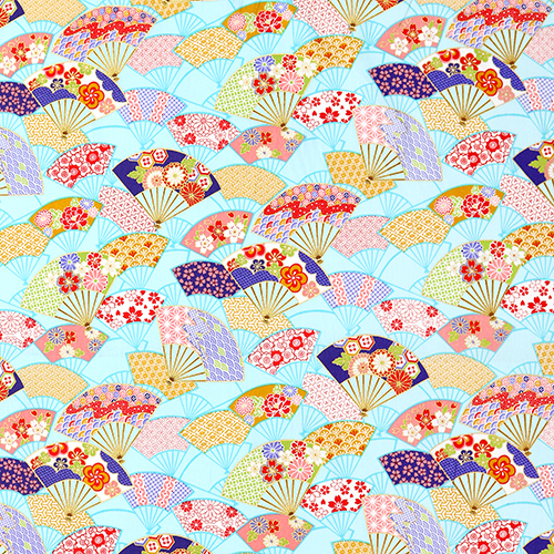 ventails Sensu Japonais Dors  Motifs Tissu par Japanese Indie