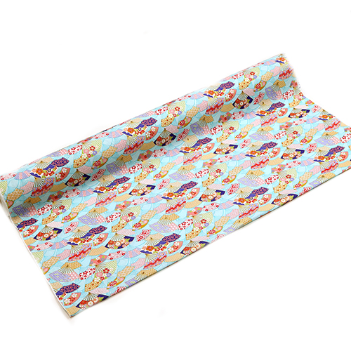 Éventails Sensu Japonais Dorés à Motifs 3