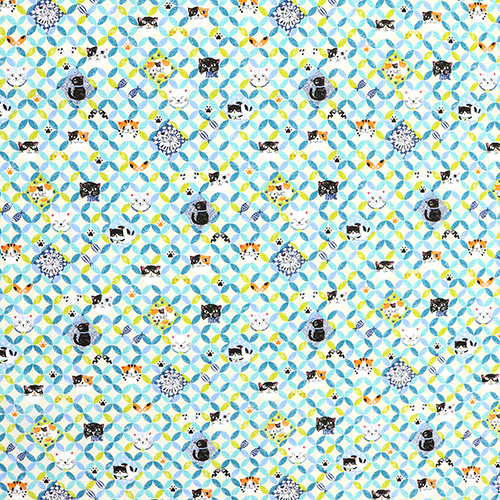 Cat Circles Geometric Petals