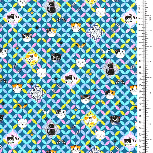 Cercles De Chats Pétales Géométriques 1