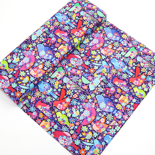 Bright Retro Floral Colourful Birds 3