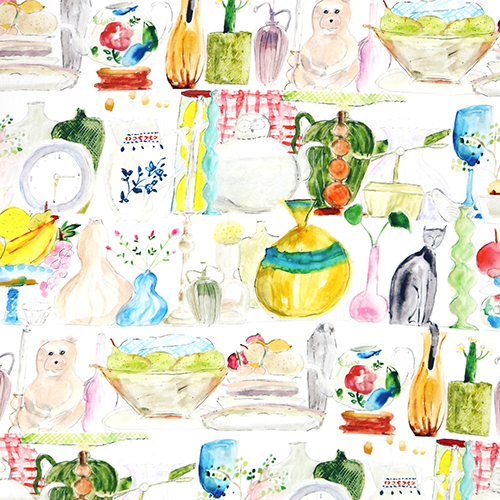 Vase D'animaux Aquarelle Étagère De Cuisine 4