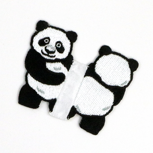 Tiere, Die Aus Der Seitlich Eingenähten Etikette Schauen - Panda 1