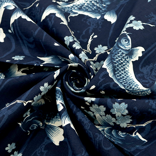 Todoroki Swimming Koi Carp Cherry Blossom 2