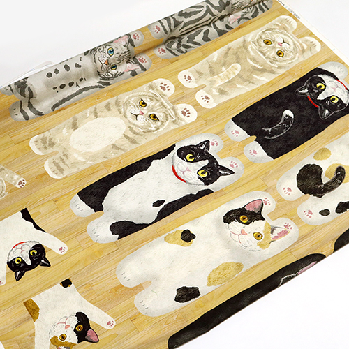 Katzen Vorne Und Hinten Holzplatte 3