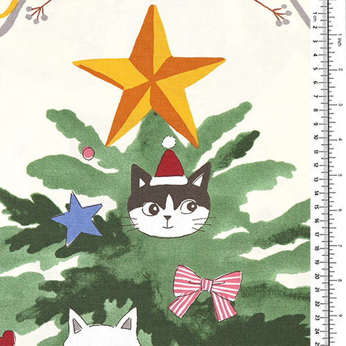Gatos Divertidos Panel Estacional De �rbol De Navidad 1