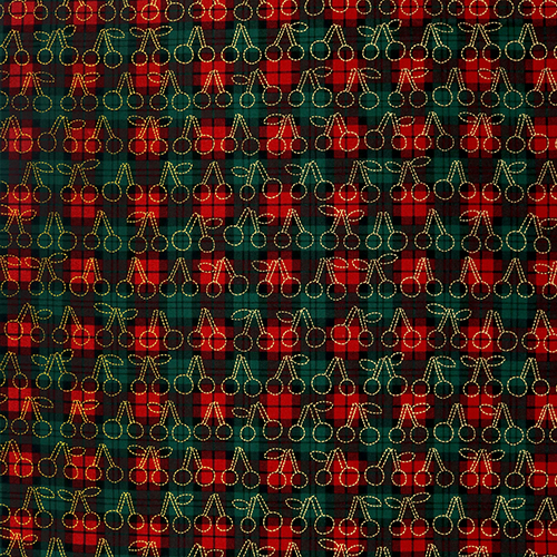 Carreaux Britanniques Cerise Or 4