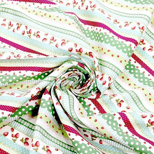 Muster Gestreifte Vintage Beeren 2